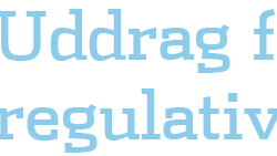 Uddrag fra regulativ